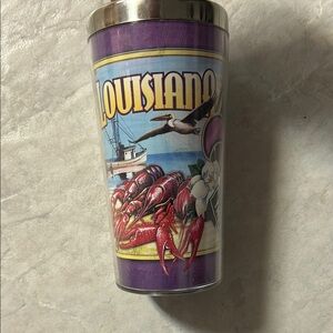 Nola Purple and Silver Thermos Water Bottle